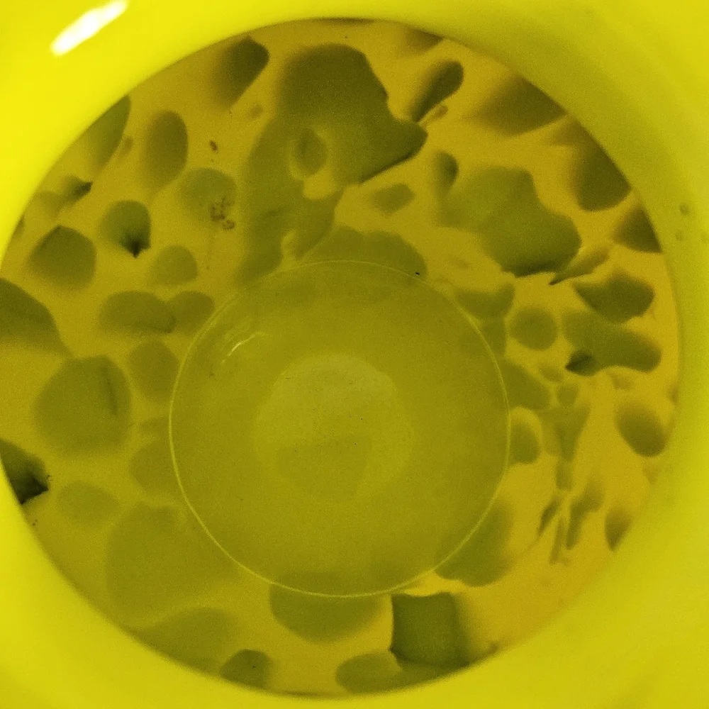 Hand Blown Art Glass Amber Leopard Tortoise Shell Vase Yellow Interior Decor - Picture 7 of 12